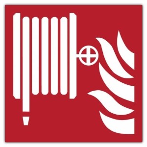 Pictogramsticker Brandhaspel (ISO 7010) - REOB sticker