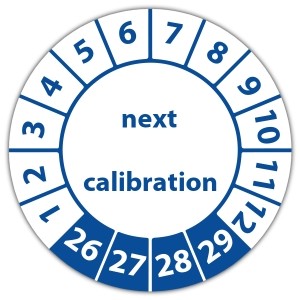 Keuringssticker next calibration - Keuringsstickers op rol