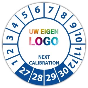 Keuringssticker next calibration - Algemene keuringsstickers logo