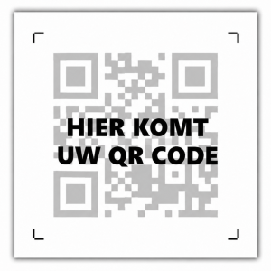 QR-code sticker vierkant