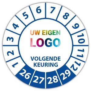Keuringssticker volgende keuring - Keuringsstickers Ultra Destructable logo