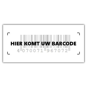 Barcode sticker rechthoek - Barcode Stickers