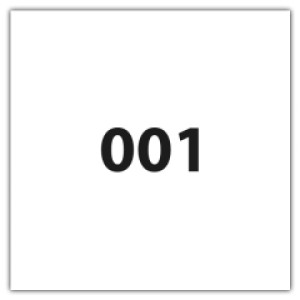 Genummerde stickers - Vierkant - Genummerde stickers