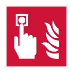Brandpreventie sticker Brandmelder (F005)