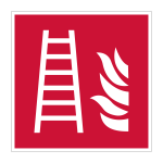 Brandpreventie sticker Brandladder (F003)