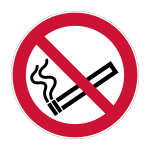 Verbodsticker Verboden te roken (P002)