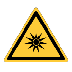 Waarschuwingssticker Optische straling (W027)