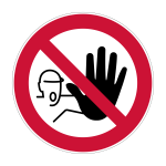 Verbodsticker Verboden toegang voor onbevoegden (P080)