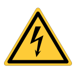Waarschuwingssticker elektrische spanning (W012)