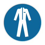 Gebodsticker Beschermende kleding verplicht (M010)