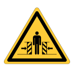 Waarschuwingssticker Klemgevaar (W019)