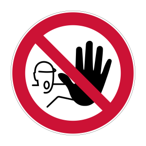 Verbodsticker Verboden toegang voor onbevoegden (P080)