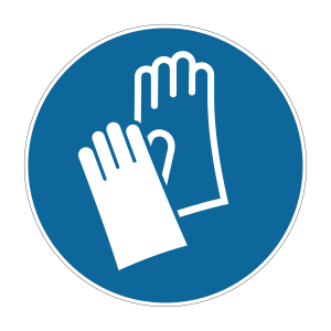 Gebodsticker Veiligheidshandschoenen verplicht (M009)