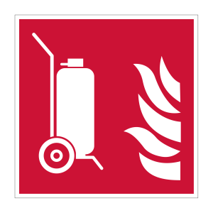 Brandpreventie sticker Brandblusser mobiel (F009)