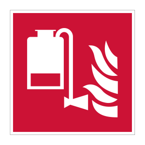 Brandpreventie sticker Brandblusser foam (F010)
