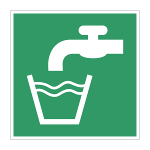 Eerste hulp sticker Drinkwater (E015)