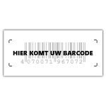 Barcode sticker rechthoek - 