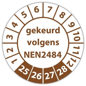 Keuringssticker Ultra Destructable gekeurd volgens NEN 2484 - 