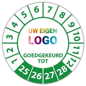 Keuringssticker goedgekeurd tot -  logo