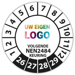 Keuringssticker volgende NEN 2484 keuring -  logo