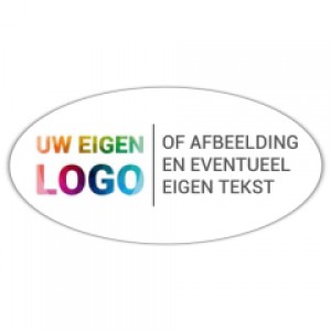 Eigen sticker - Ovaal