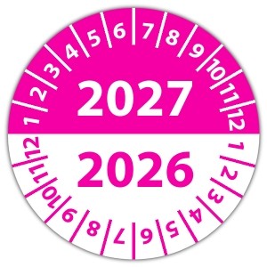 Keuringssticker dubbel jaartal - 