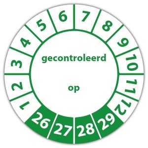 Keuringssticker Ultra Destructable gecontroleerd op - 