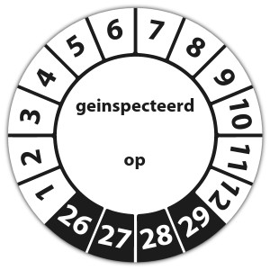 Keuringssticker Ultra Destructable geinspecteerd op - 
